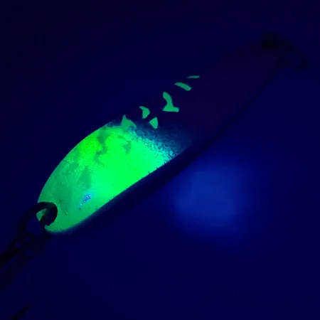 Luhr Jensen Krocodile DIE #4, білий перламутр/зелений/, 19 г, блесна коливалка (колебалка) #5417