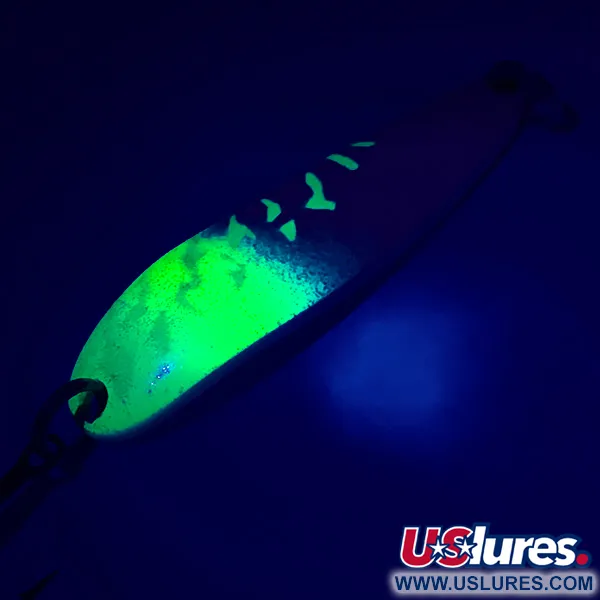 Luhr Jensen Krocodile DIE #4, білий перламутр/зелений/, 19 г, блесна коливалка (колебалка) #5417