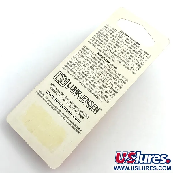 Luhr Jensen Krocodile DIE #4, червоний/білий, 14 г, блесна коливалка (колебалка) #5453