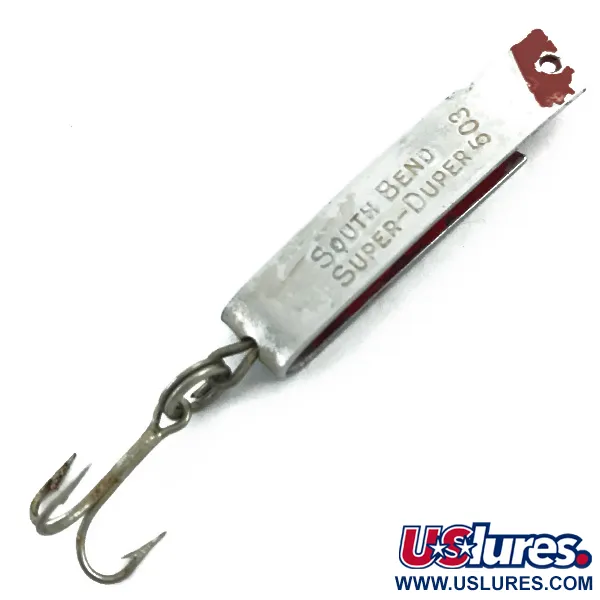 South Bend Super-Duper 503, нікель/червоний, 4,3 г, блесна коливалка (колебалка) #5491