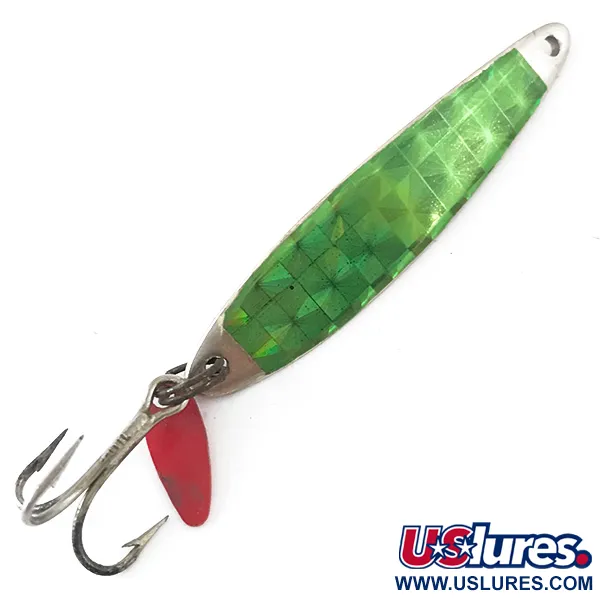 Bay de Noc Swedish Pimple, нікель/зелений/червоний, 7 г, блесна коливалка (колебалка) #5501