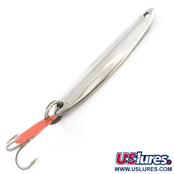  Bay de Noc Swedish Pimple, нікель/червоний, 5,5 г, блесна коливалка (колебалка) #5502