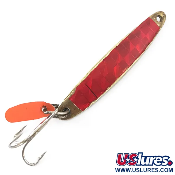  Bay de Noc Swedish Pimple, нікель/червоний, 5,5 г, блесна коливалка (колебалка) #5502