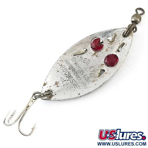 Hofschneider Red Eye, нікель/червоний, 6,5 г, блесна коливалка (колебалка) #5503