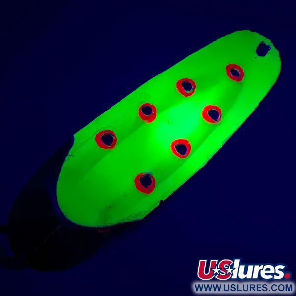 Rustowicz Charger №3 UV (світиться в ультрафіолеті), жовтий/червоний/нікель UV, 12,5 г, блесна коливалка (колебалка) #5505