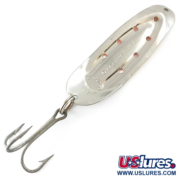 Rustowicz Charger №3 UV (світиться в ультрафіолеті), жовтий/червоний/нікель UV, 12,5 г, блесна коливалка (колебалка) #5513