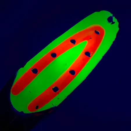 Rustowicz Charger №3 UV (світиться в ультрафіолеті), жовтий/червоний/нікель UV, 12,5 г, блесна коливалка (колебалка) #5513