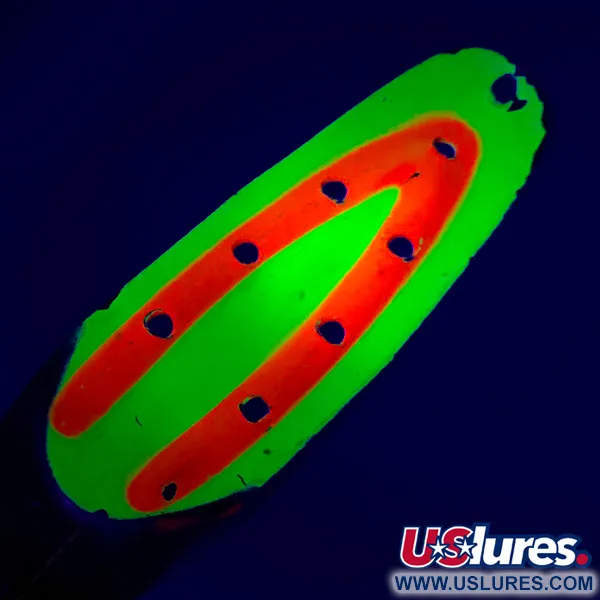 Rustowicz Charger №3 UV (світиться в ультрафіолеті), жовтий/червоний/нікель UV, 12,5 г, блесна коливалка (колебалка) #5513