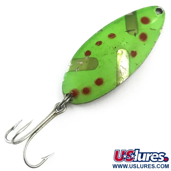 Seneca Little Cleo (Hula Girl), зелений/червоний/нікель, 14 г, блесна коливалка (колебалка) #5531