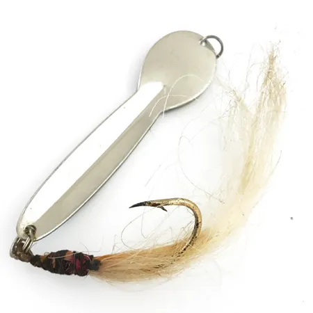 Glen Evans Loco 5, карбований нікель/синій, 28 г, блесна коливалка (колебалка) #5549