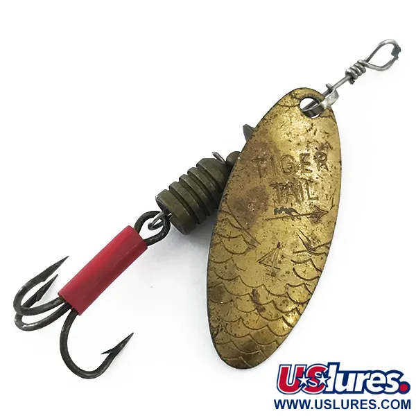 Luhr Jensen Tiger Tail 4, латунь, 4,5 г, блешня оберталка (вертушка) #5560