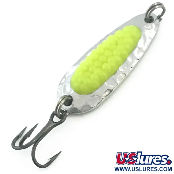  Blue Fox Pixee UV (світиться в ультрафіолеті)​, карбований нікель/жовтий, 4,5 г, блесна коливалка (колебалка) #5576