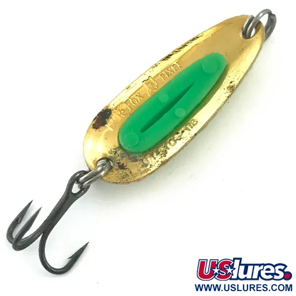  Blue Fox Pixee, Карбоване золото/зелений, 4,5 г, блесна коливалка (колебалка) #5577