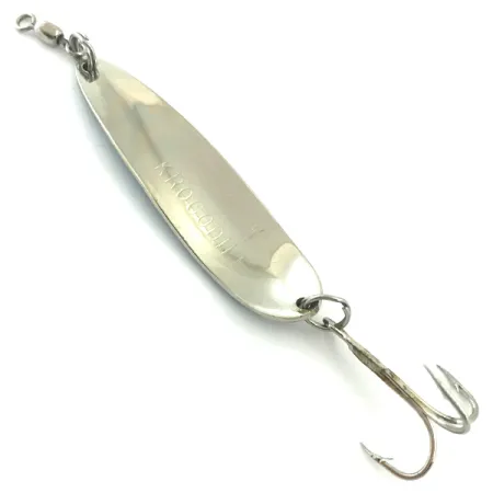 Luhr Jensen Krocodile DIE #4, карбований нікель/синій, 14 г, блесна коливалка (колебалка) #5579