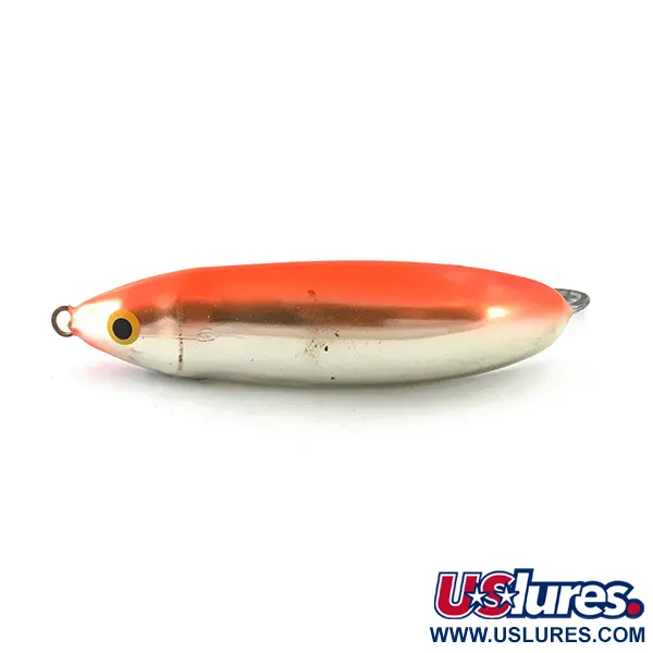 Незачіпляйка Rapala Minnow Spoon UV (світиться в ультрафіолеті), срібло/помаранчевий UV, 15 г, блесна коливалка (колебалка) #5590