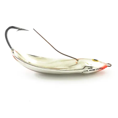 Незачіпляйка Rapala Minnow Spoon UV (світиться в ультрафіолеті), срібло/помаранчевий UV, 15 г, блесна коливалка (колебалка) #5590