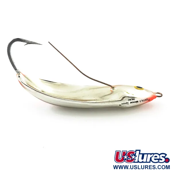 Незачіпляйка Rapala Minnow Spoon UV (світиться в ультрафіолеті), срібло/помаранчевий UV, 15 г, блесна коливалка (колебалка) #5590