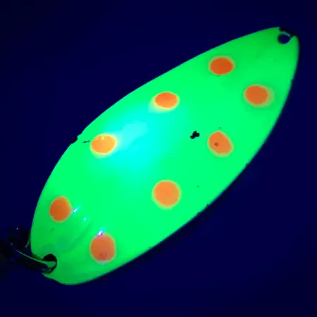 TODDCO Main liner UV (світиться в ультрафіолеті), жовтий/нікель, 21 г, блесна коливалка (колебалка) #5595