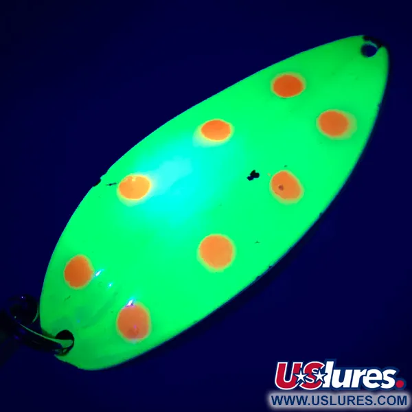 TODDCO Main liner UV (світиться в ультрафіолеті), жовтий/нікель, 21 г, блесна коливалка (колебалка) #5595