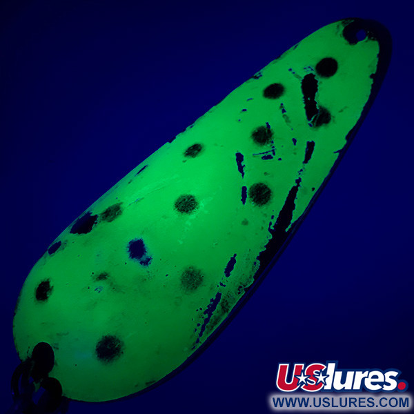 Nebco Aqua Spoon UV (світиться в ультрафіолеті), зелений/нікель, 17 г, блесна коливалка (колебалка) #5597