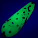 Nebco Aqua Spoon UV (світиться в ультрафіолеті), зелений/нікель, 17 г, блесна коливалка (колебалка) #5597