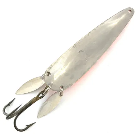 Marathon з пелюстками UV (світиться в ультрафіолеті), червоний/чорний/нікель, 17 г, блесна коливалка (колебалка) #5600