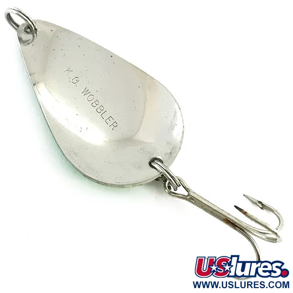 Acme K.O. Wobbler (світиться в темряві), білий/зелений/нікель, 21 г, блесна коливалка (колебалка) #5613