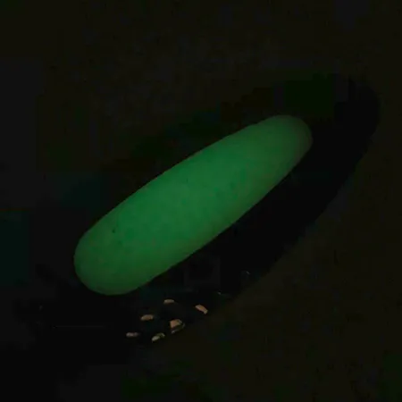 Blue Fox Pixee (світиться в темряві), карбований нікель/білий Glow - світиться в темряві, 24 г, блесна коливалка (колебалка) #5615