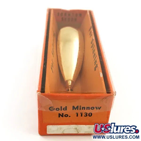  Незачіпляйка Johnson Silver Minnow 1960-х років, золото , 9 г, блесна коливалка (колебалка) #5632