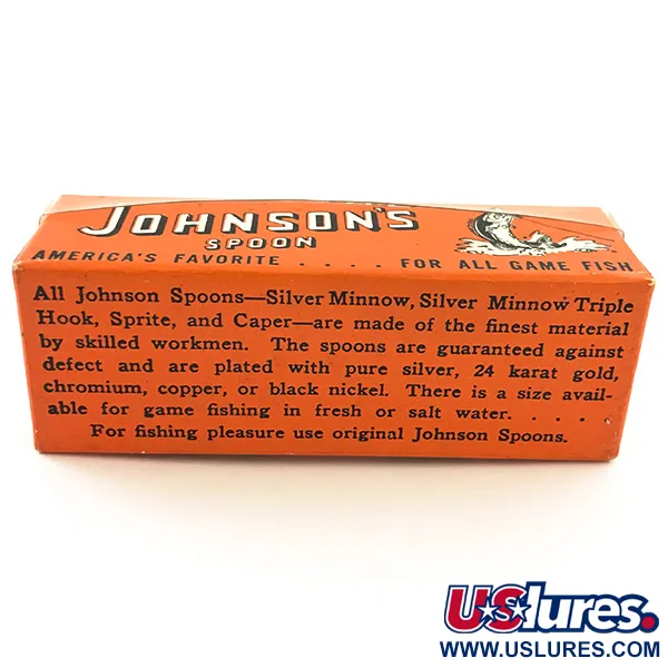  Незачіпляйка Johnson Silver Minnow 1960-х років, золото , 9 г, блесна коливалка (колебалка) #5632