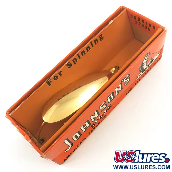  Незачіпляйка Johnson Silver Minnow 1960-х років, золото , 9 г, блесна коливалка (колебалка) #5632