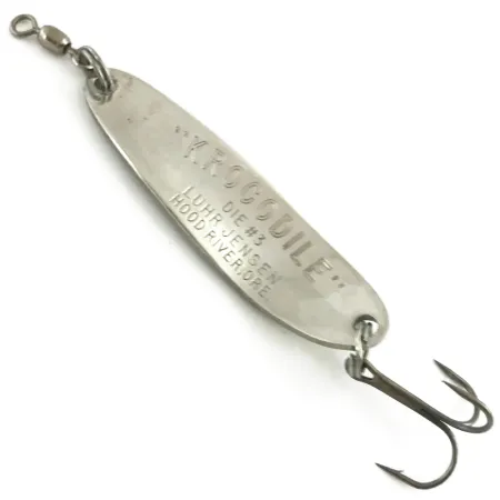 Luhr Jensen Krocodile DIE #3, нікель/золота голограма, 10 г, блесна коливалка (колебалка) #5643