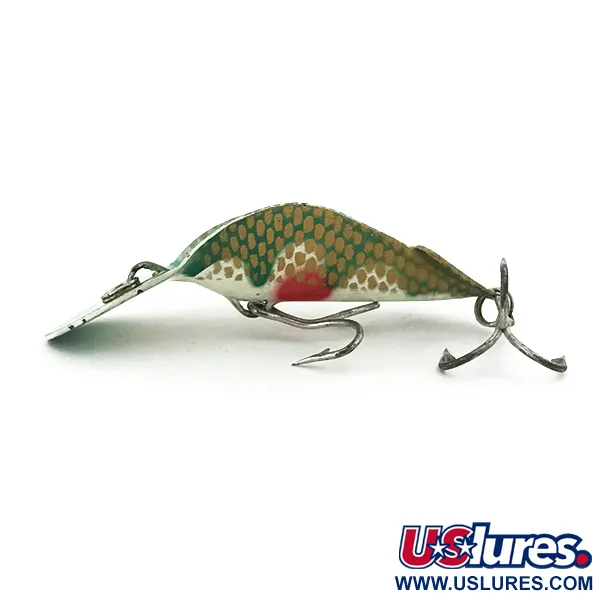 Buck Perry Spoonplug, зелений/білий/золото/червоний, 7 г, блесна коливалка (колебалка) #5670