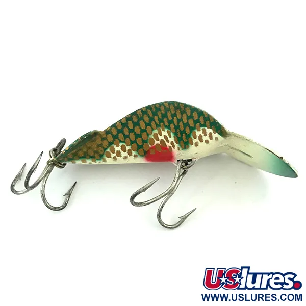 Buck Perry Spoonplug, зелений/білий/золото/червоний, 7 г, блесна коливалка (колебалка) #5670