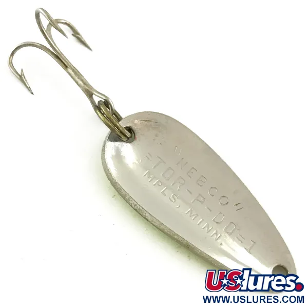  Nebco TOR-P-DO 1 UV (світиться в ультрафіолеті), жовтий/червоний/нікель, 9 г, блесна коливалка (колебалка) #5676