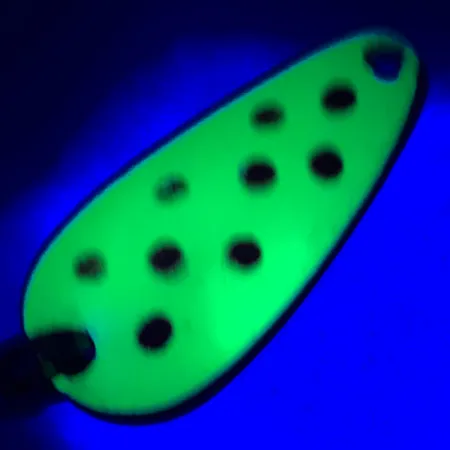 Nebco TOR-P-DO 1 UV (світиться в ультрафіолеті), жовтий/червоний/нікель, 9 г, блесна коливалка (колебалка) #5676