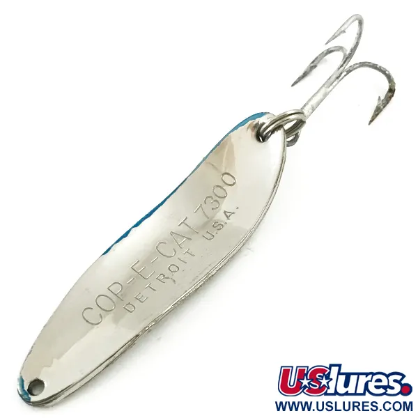 Eppinger Dardevle Cop-E-Cat 7300, нікель/синій, 10 г, блесна коливалка (колебалка) #5677