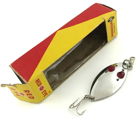 Hofschneider Red Eye, нікель/червоний, 6,5 г, блесна коливалка (колебалка) #5683