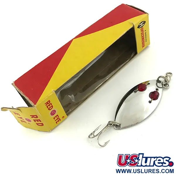 Hofschneider Red Eye, нікель/червоний, 6,5 г, блесна коливалка (колебалка) #5683