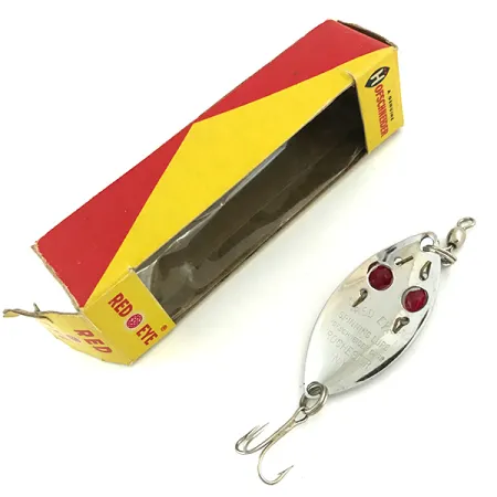 Hofschneider Red Eye, нікель/червоний, 6,5 г, блесна коливалка (колебалка) #5683