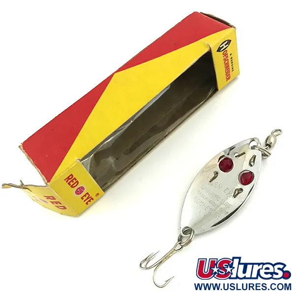 Hofschneider Red Eye, нікель/червоний, 6,5 г, блесна коливалка (колебалка) #5683