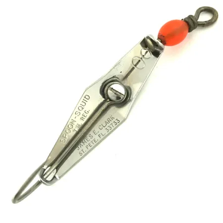 James E. Clark  Clark Spoon, нікель/червоний, 5 г, блесна коливалка (колебалка) #5685