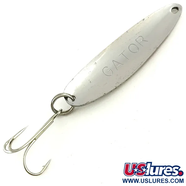  Gator, нікель/рожева голограма з синім відливом, 16 г, блесна коливалка (колебалка) #5688