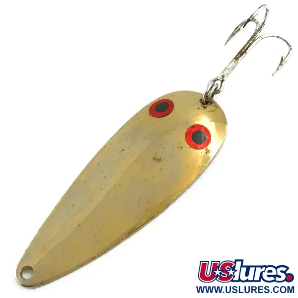  Worth Spoon, золото/червоні очі, 17 г, блесна коливалка (колебалка) #5694