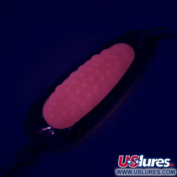  Blue Fox Pixee UV (світиться в ультрафіолеті), карбований нікель/рожевий, 4,5 г, блесна коливалка (колебалка) #5697