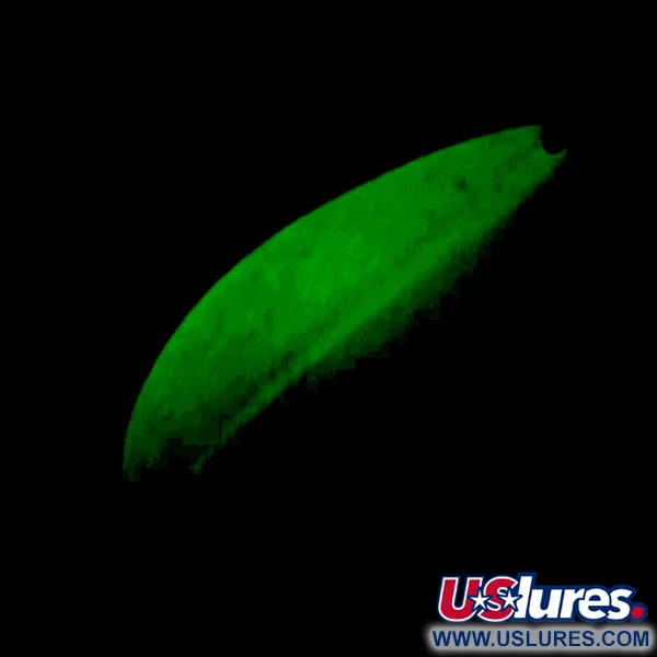 TODDCO Main liner UV (світиться в ультрафіолеті та в темряві), білий/жовтий/нікель, 21 г, блесна коливалка (колебалка) #5698