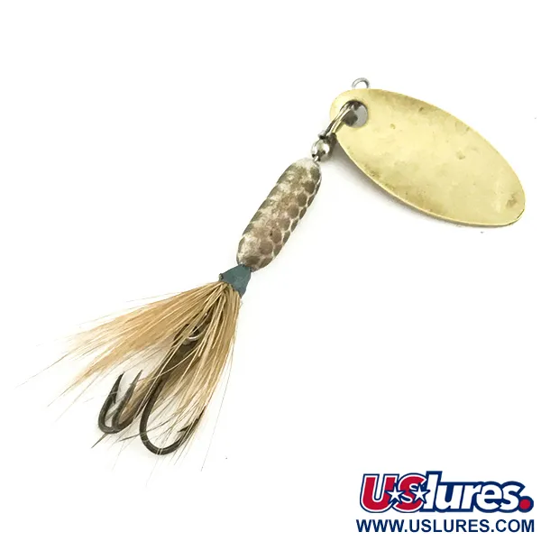 Yakima Bait Worden’s Original Rooster Tail 1, золото, 2,6 г, блешня оберталка (вертушка) #5722