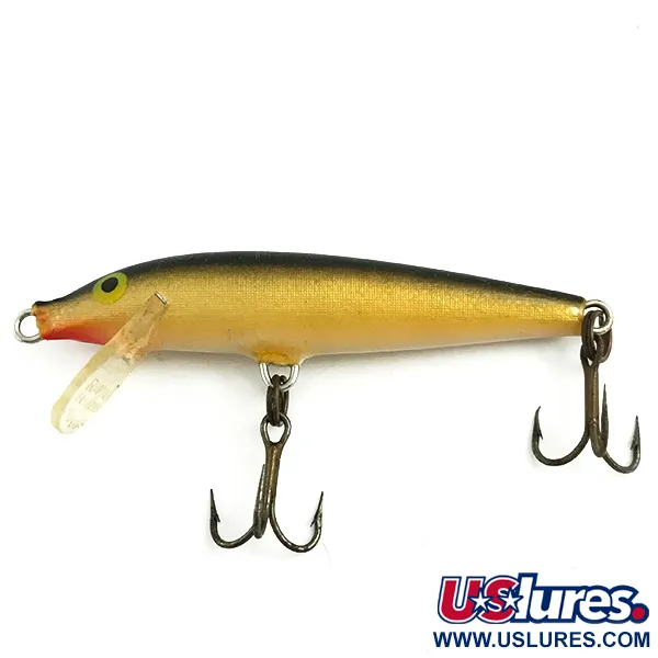  Rapala Original Floater, золото, 4 г, воблер #5742