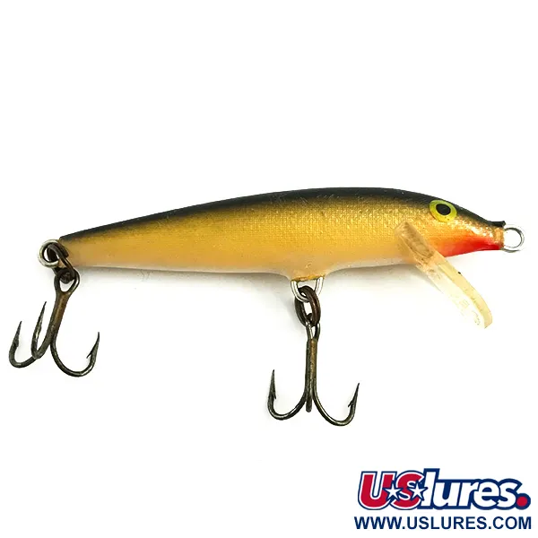  Rapala Original Floater, золото, 4 г, воблер #5742
