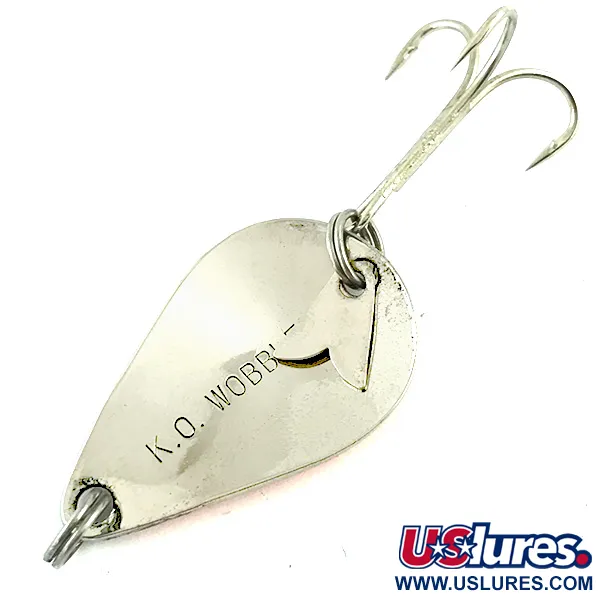 Acme K.O. Wobbler UV (світиться в ультрафіолеті), нікель/помаранчевий, 7 г, блесна коливалка (колебалка) #5759